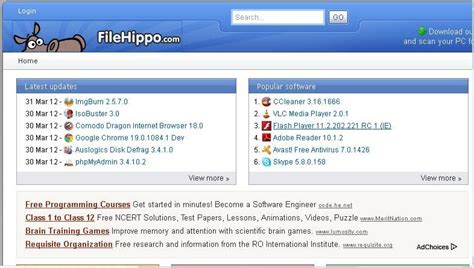Filehippo.com website. FileHippo.com .